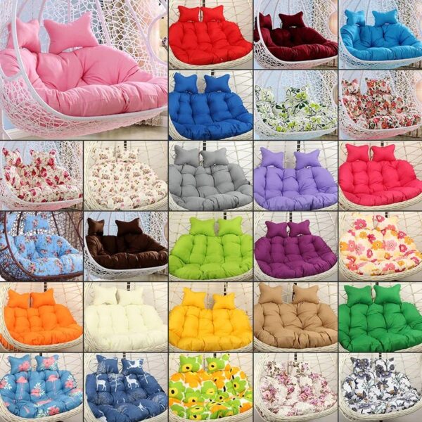 Hanging Basket Cushion Cover Thickened Soft Rebound Breathable Non Deformable Cradle Vine Chair Egg Chair Swing Cushion Cover - Image 2