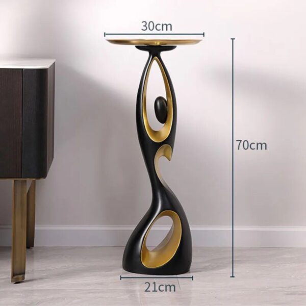 Home Decor Small Tea Table Room Decor Simple Corner Table Creative Living Room Sofa Side Table Nordic Art Floor Storage Rack - Image 5