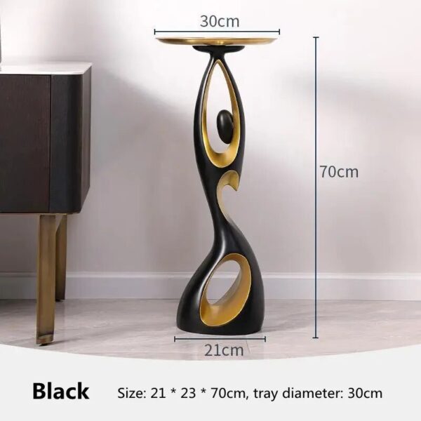 Home Decor Small Tea Table Room Decor Simple Corner Table Creative Living Room Sofa Side Table Nordic Art Floor Storage Rack - Image 6