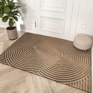 Home Scrape Door Mats Outdoor Indoor Dirt Trapper Mat Dustproof Non Slip Doorway Doormat for Entrance Front Door Floor Mat Entry
