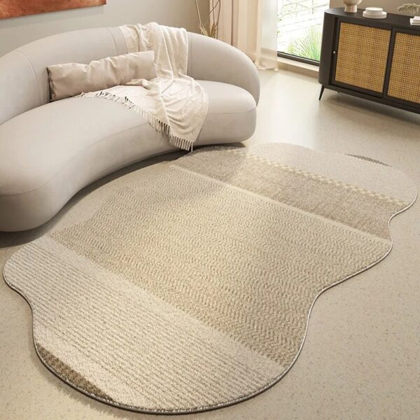 Japanese style special shaped large area living room carpet thickened soft comfortable lounge carpets irregular washable rug - Image 3