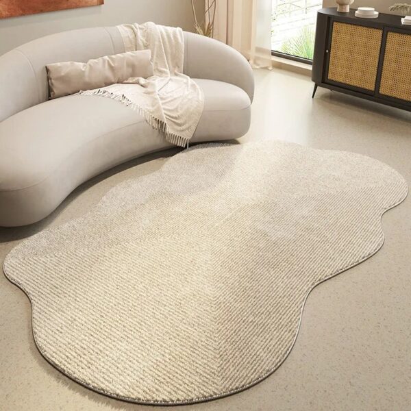 Japanese style special shaped large area living room carpet thickened soft comfortable lounge carpets irregular washable rug - Image 4