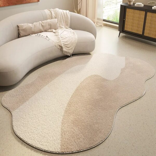 Japanese style special shaped large area living room carpet thickened soft comfortable lounge carpets irregular washable rug