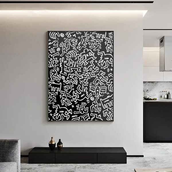 Keith Artwork Pictures Decorative Poster Nordic Abstract Canvas Painting Living Room Wall Art Prints Modern Home Decor Aesthetic - Image 2