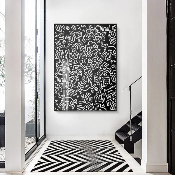 Keith Artwork Pictures Decorative Poster Nordic Abstract Canvas Painting Living Room Wall Art Prints Modern Home Decor Aesthetic