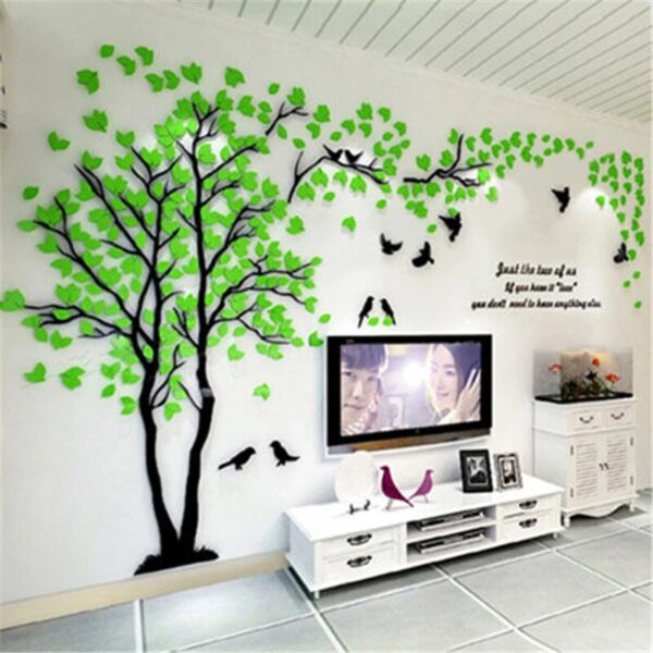 Kindergarten Wall Decoration Stickers Chinese Style Plant Flower Waterproof Wall Stickers Living Room TV Background Wall Sticker - Image 6