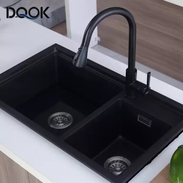 Kitchen Faucet Black Kitchen Tap Pull Out Kitchen Sink Mixer Tap Brushed Nickle Stream Sprayer Head Chrome Kitchen Water Tap - Image 3