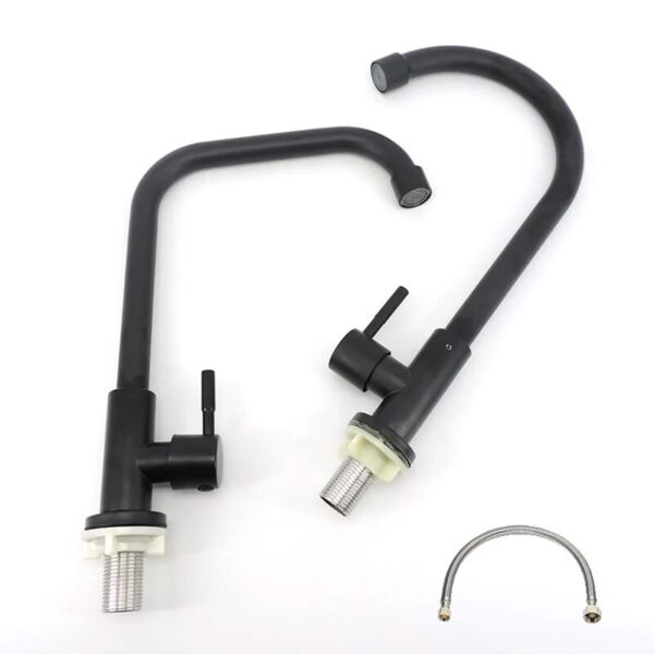 Kitchen Faucet G1/2 9/16 Hose Water Purifier Single Cold Stainless Steel water Taps Rotation Deck Mount Handle Sink K5 - Image 2