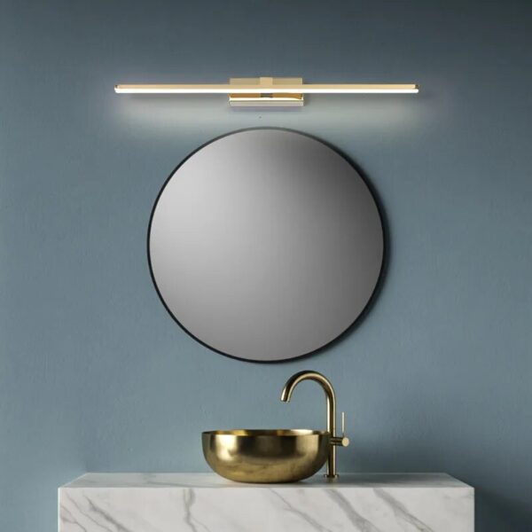 L400/600/800/1000mm Nordic led mirror light aluminum bathroom lamp bedroom cosmestic lighting Chrome/Gold Finished AC90-260V - Image 3