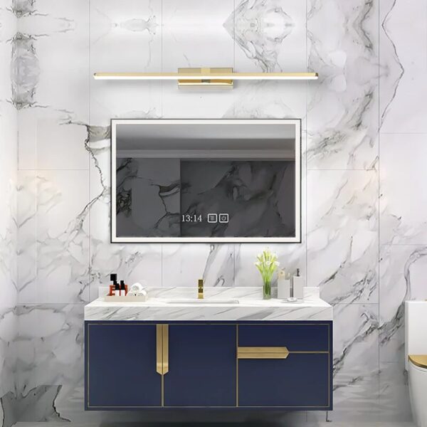 L400/600/800/1000mm Nordic led mirror light aluminum bathroom lamp bedroom cosmestic lighting Chrome/Gold Finished AC90-260V - Image 4