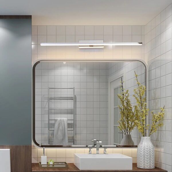 L400/600/800/1000mm Nordic led mirror light aluminum bathroom lamp bedroom cosmestic lighting Chrome/Gold Finished AC90-260V - Image 5