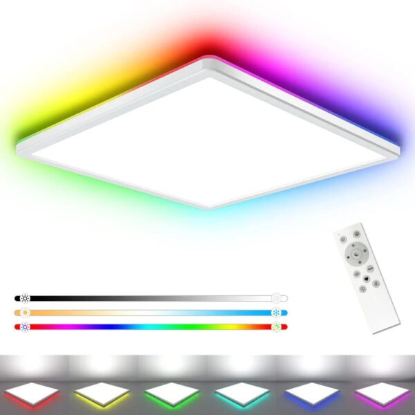 LED Ceiling Lamp KitchenPanel Modern APP Smart Dimming Ceil Lustre Room Chandelier Fixture Home Decorative Square Ceiling Light - Image 3