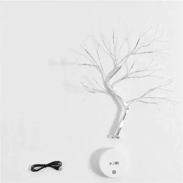 LED Night Light Mini Christmas Tree Copper Wire Garland Lamp For Kids Home Bedroom Decoration Decor Fairy Light Holiday lighting - Image 6