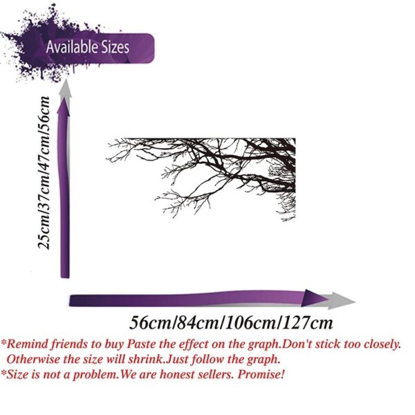 Large Tree Branch Wall Sticker Living Room Kids Room Nature Forest Tree Branch Woodland Wall Decal Bedroom Vinyl Home Decor - Image 3