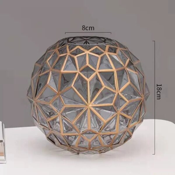 Light Luxury Nordic Glass Vase Living Room Decoration Flowers Arrangement Creative Flower Vase Home Decoration Accessories - Image 6