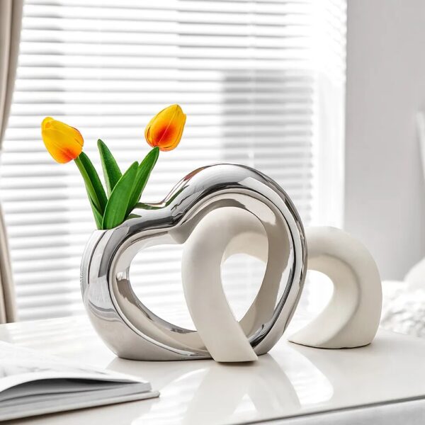Luxury Decorative Ceramic Vase Home Decoration Accessories Nordic Flower House Interior Living Room Tabletop Modern Art Vase - Image 3