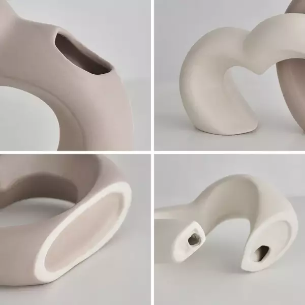Luxury Decorative Ceramic Vase Home Decoration Accessories Nordic Flower House Interior Living Room Tabletop Modern Art Vase - Image 5