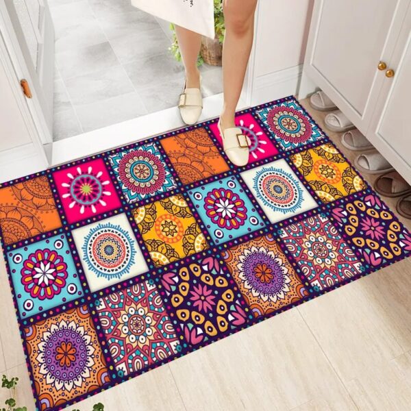 Mandala Style Series Carpets Rugs for Living Room Bedroom Decorative,Doormat Kitchen Bathroom Non-slip Floor Mats Area Rug Gifts - Image 2