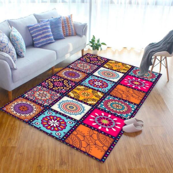 Mandala Style Series Carpets Rugs for Living Room Bedroom Decorative,Doormat Kitchen Bathroom Non-slip Floor Mats Area Rug Gifts - Image 3