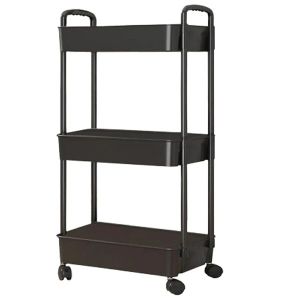 Mobile Storage Rack Trolley Kitchen Bathroom Bedroom Multi Storey Snacks Storage Rack with Wheels Organizer Home Accessories - Image 6