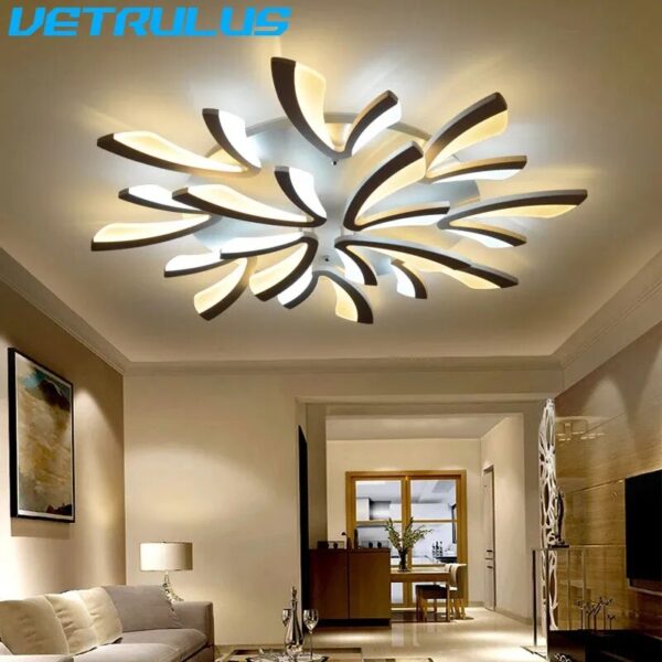 Modern LED Chandelier Light Nordic Acrylic Ceiling Lamp Luminaire Branch Designed Loft Lustre Lampara Living Room Decor Fixtures - Image 2