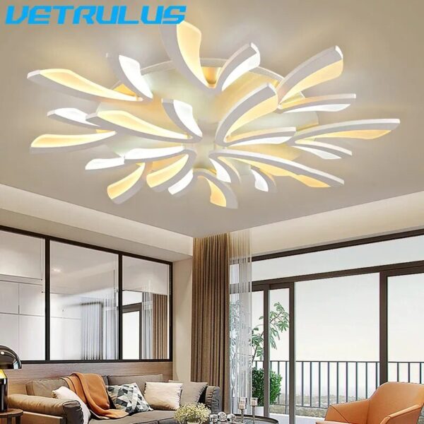 Modern LED Chandelier Light Nordic Acrylic Ceiling Lamp Luminaire Branch Designed Loft Lustre Lampara Living Room Decor Fixtures - Image 4