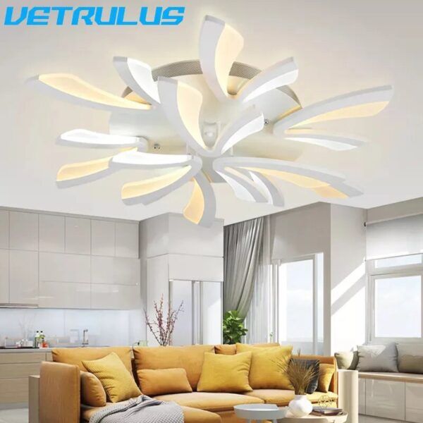 Modern LED Chandelier Light Nordic Acrylic Ceiling Lamp Luminaire Branch Designed Loft Lustre Lampara Living Room Decor Fixtures - Image 5