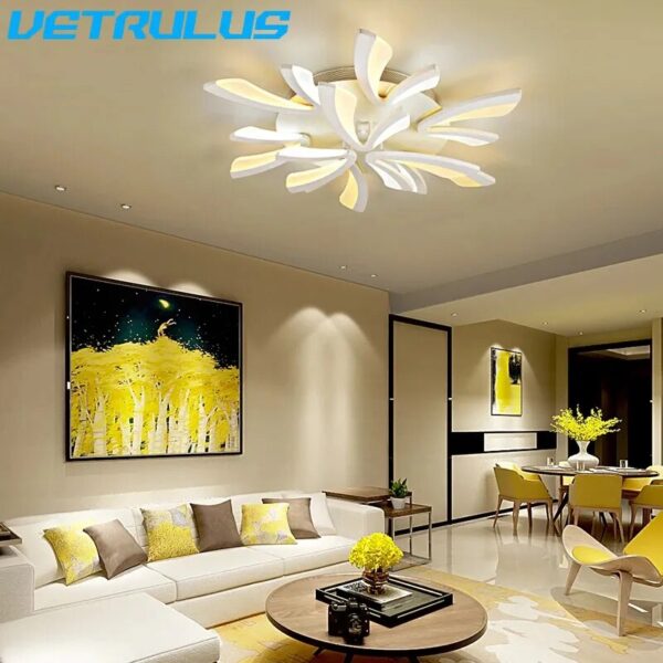 Modern LED Chandelier Light Nordic Acrylic Ceiling Lamp Luminaire Branch Designed Loft Lustre Lampara Living Room Decor Fixtures - Image 6