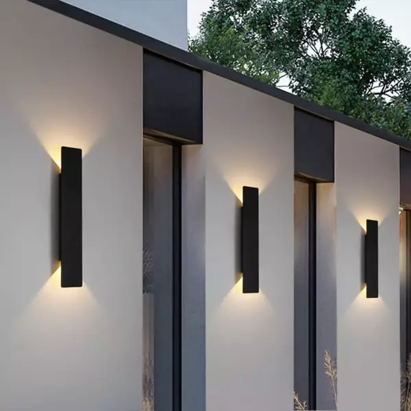 Modern LED Outdoor Waterproof Wall Lamps Up and Down Aluminum LED Wall Lights Garden porch Wall Scorce Wall Lighting Fixtures - Image 3