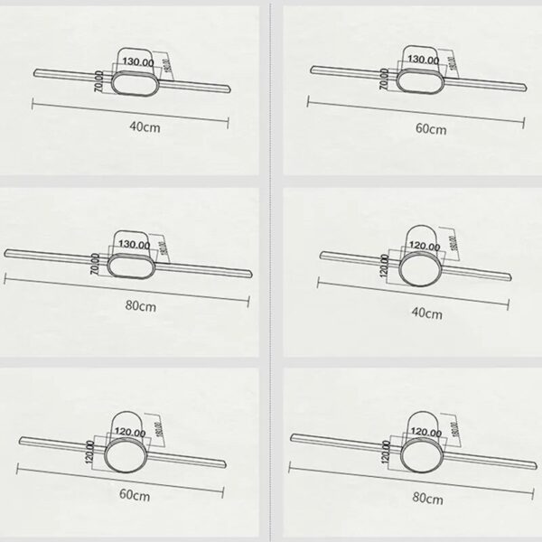 Modern LED Wall Light Bathroom Hardwares LED Wall Lamp Three Colors Lights Aluminum Led Bathroom Bath Mirror Line Lamp - Image 5