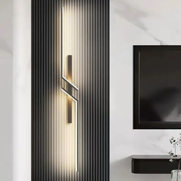 Modern Led Wall Lamp Long Strip Wall Light Tv Background Decorative Indoor Lighting For Bedroom Living Room Home Fixture - Image 2