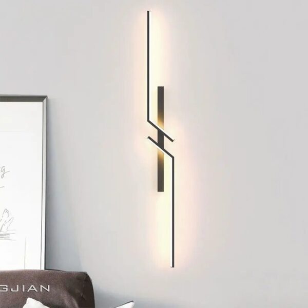 Modern Led Wall Lamp Long Strip Wall Light Tv Background Decorative Indoor Lighting For Bedroom Living Room Home Fixture - Image 4
