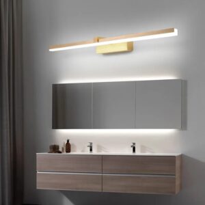 Modern Led mirror bathroom light waterproof washroom bathroom Mirror lamp L400/600/800mm Brushed Gold Finished AC90-260V