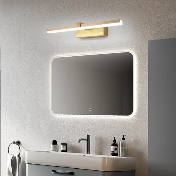 Modern Led mirror bathroom light waterproof washroom bathroom Mirror lamp L400/600/800mm Brushed Gold Finished AC90-260V - Image 5