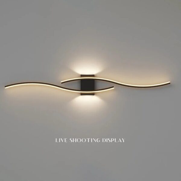 Modern Minimalist LED Wall Light Black White Interior Decoration Lamps Wall Lamp Living Room Up Down Light Indoor for Bed Room - Image 2