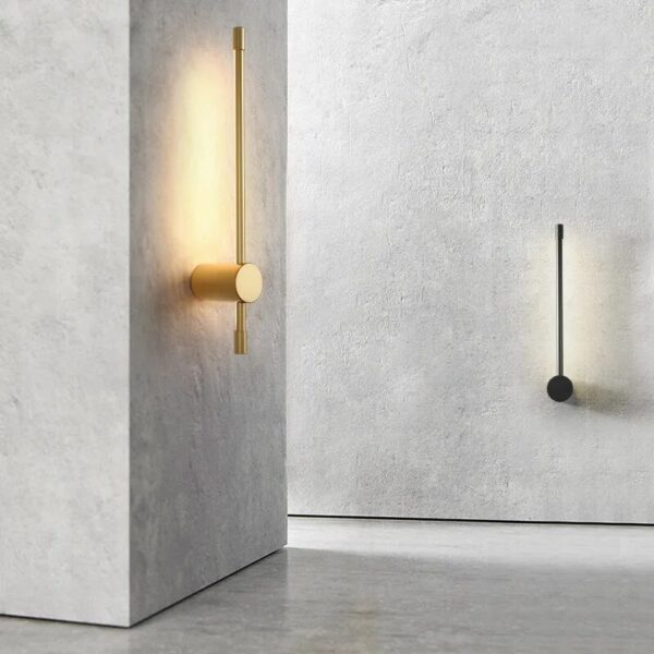 Modern Simple Led Strip Wall Lamps Living Bedroom Bedside Lights Home Indoor Lighting Decor Corridor Aisle Black Gold Wall Lamps - Image 6