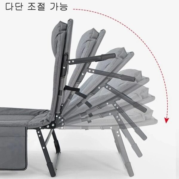 Multi-function Bedroom Balcony Single Folding Beds Portable Office Lunch Break Lounge Chair Simple Home Furniture Adult Camp Bed - Image 4