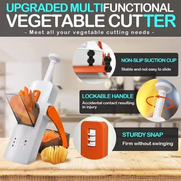 Multifunctional Vegetable Cutter Adjustable Grater Shredding Artifact Kitchen Slicing Artifact Manual Grater Kitchen Tool - Image 4