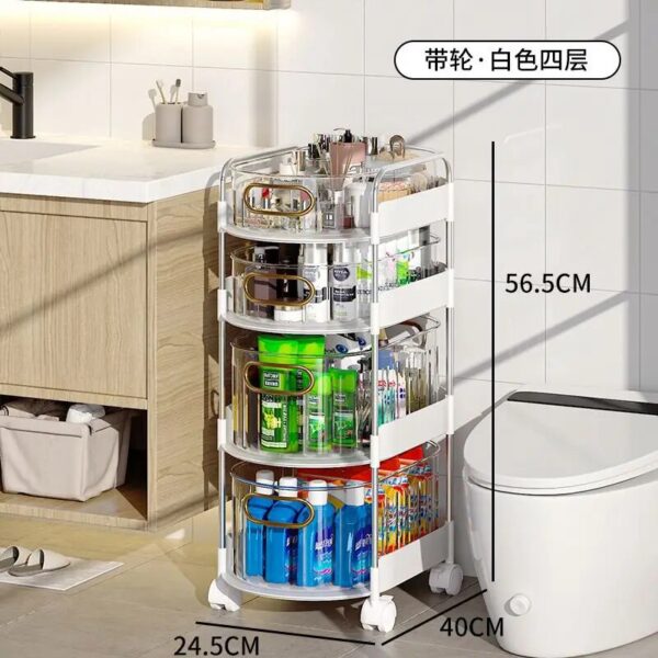 New Luxury Gold Bathroom Shelf Countertop Organizer Cosmetic Storage Box With Lipstick Holder Makeup Brush Rack - Image 5