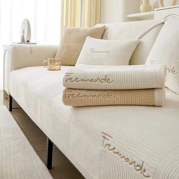 Non-SlipThicken Plush Sofa Cushion Mat Modern Simplicity Sofa Towel Home Couch Winter Milk Plush Sofa Cover for Living Room - Image 2