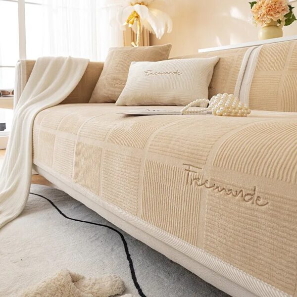 Non-SlipThicken Plush Sofa Cushion Mat Modern Simplicity Sofa Towel Home Couch Winter Milk Plush Sofa Cover for Living Room - Image 6