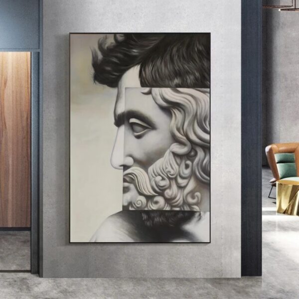 Nordic David Sculpture Canvas Art Posters And Prints Modern Statue of David Wall Art Pictures Canvas Paintings On The Wall Decor - Image 4