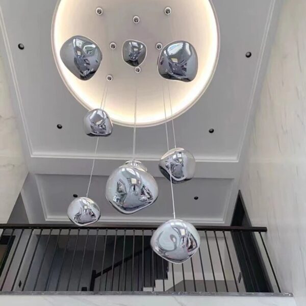 Nordic Design LED Pendant Lights Pendant Lamp Coffee PVC Study Kitchen Fixtures Villa Duplex Apartment Dining Room Indoor Decor - Image 3