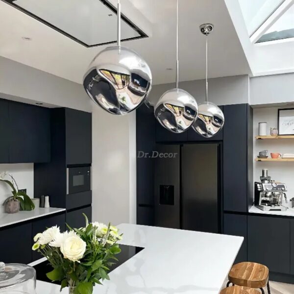 Nordic Design LED Pendant Lights Pendant Lamp Coffee PVC Study Kitchen Fixtures Villa Duplex Apartment Dining Room Indoor Decor - Image 5