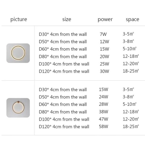 Nordic LED Solid wood Circle Wall Lamp No wiring Living Room Wall Light Designer Background Decoration Lamps For Home Lighting - Image 4