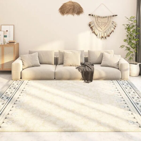 Nordic Persian Wabisabi Style Largearea Livingroom Decorative Carpet Thickened Soft Bedroom Carpets Striped Nonslip Washable Rug - Image 2