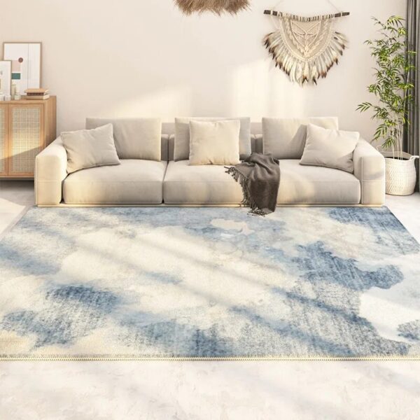 Nordic Persian Wabisabi Style Largearea Livingroom Decorative Carpet Thickened Soft Bedroom Carpets Striped Nonslip Washable Rug - Image 4