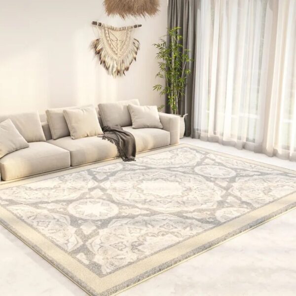 Nordic Persian Wabisabi Style Largearea Livingroom Decorative Carpet Thickened Soft Bedroom Carpets Striped Nonslip Washable Rug