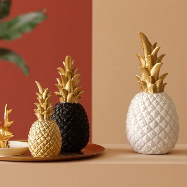 Nordic Style Resin Gold Pineapple Home Decor Living Room Wine Cabinet Window Display Craft luxurious Table Home Decoration Props - Image 2