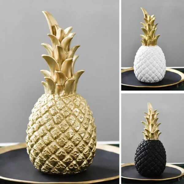 Nordic Style Resin Gold Pineapple Home Decor Living Room Wine Cabinet Window Display Craft luxurious Table Home Decoration Props - Image 5